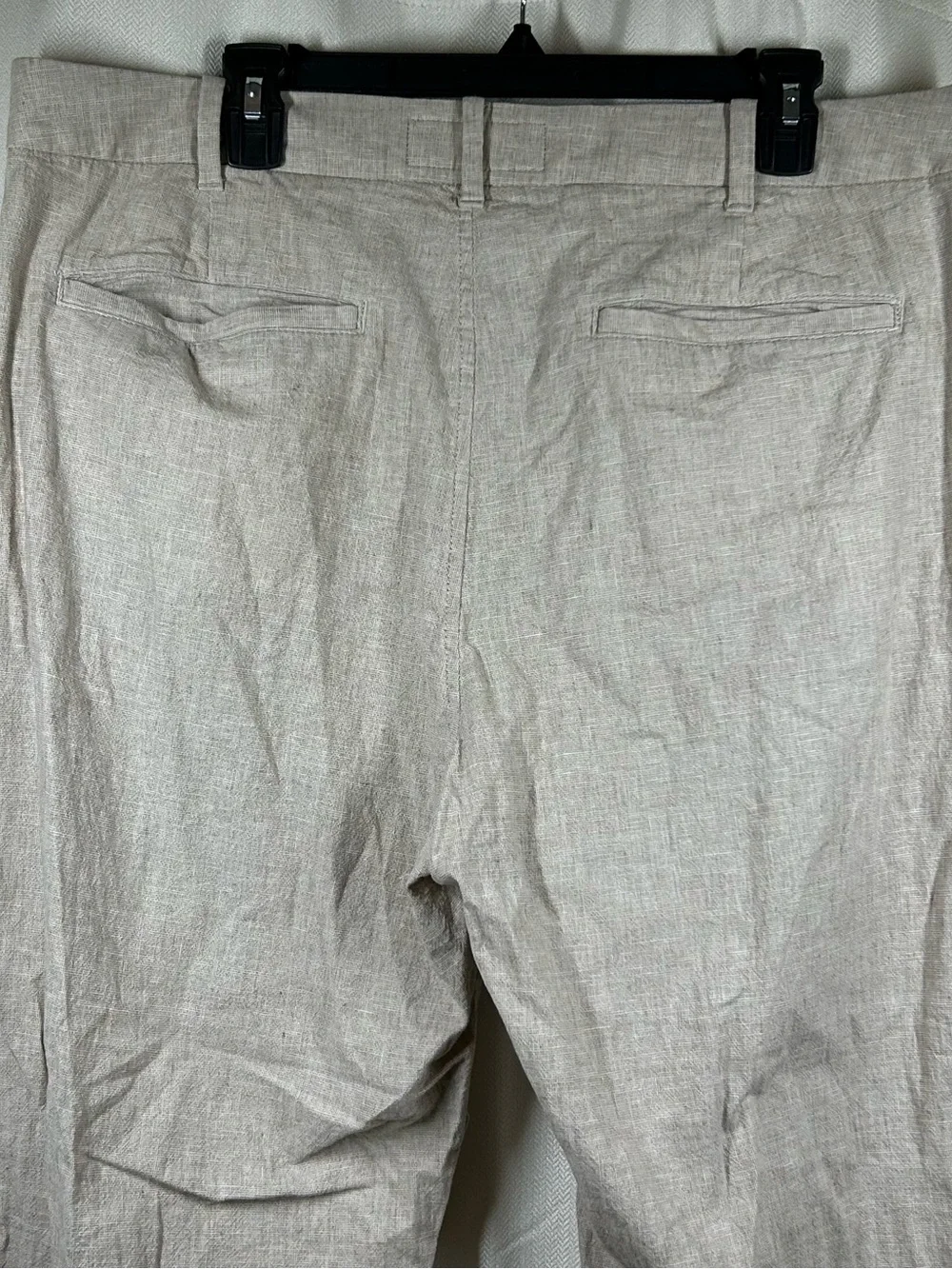 Abercrombie & Fitch Brown Linen Cotton Pants Trousers Size 36 W 32 L Mens